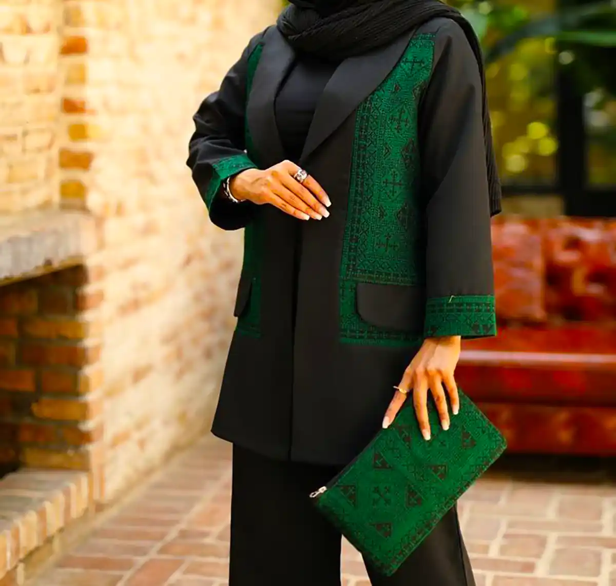 مانتو طرح دار شیک زنانه