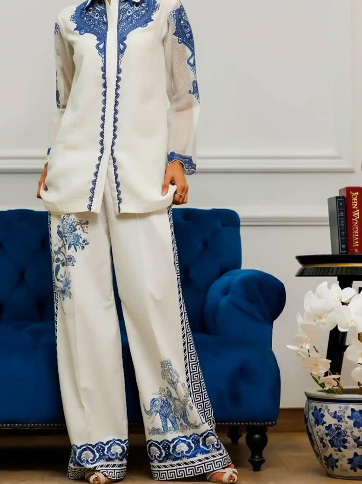 مانتو طرح دار شیک زنانه