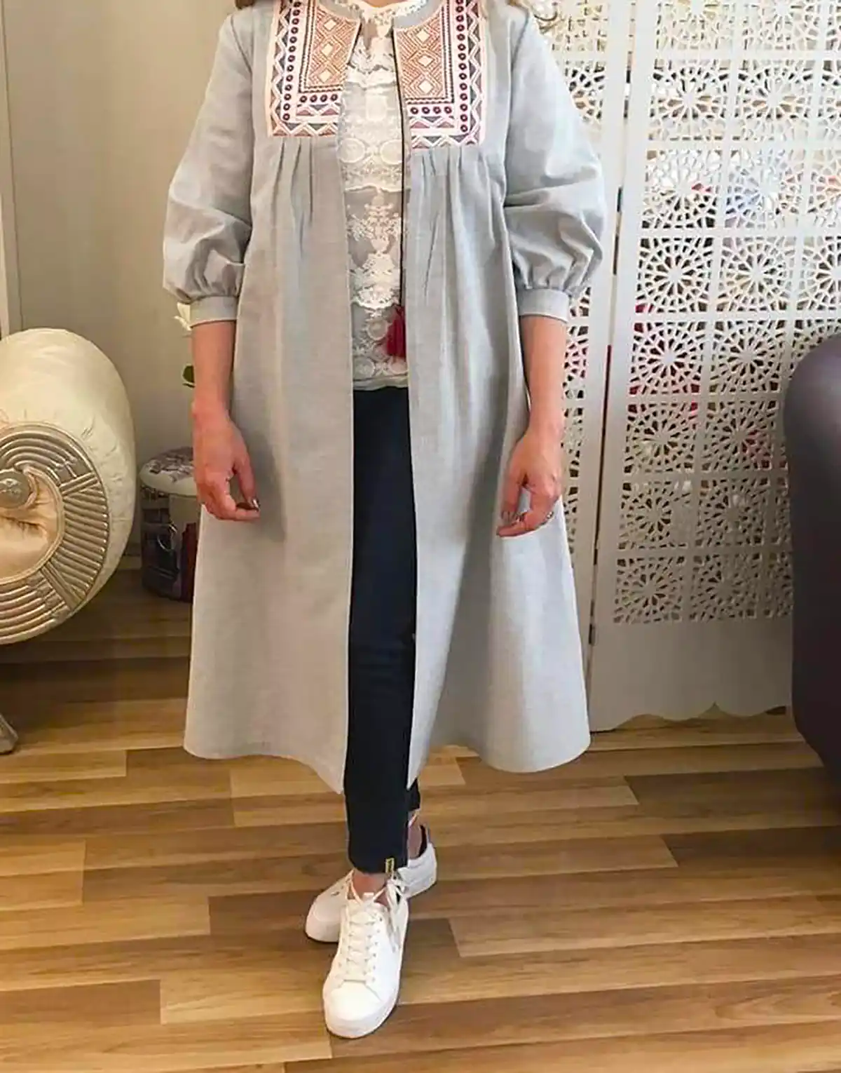 مانتو زنانه فری سایز شیک 