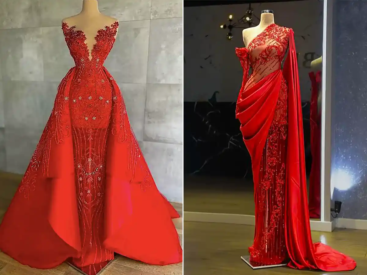 ماکسی مجلسی قرمز جذاب