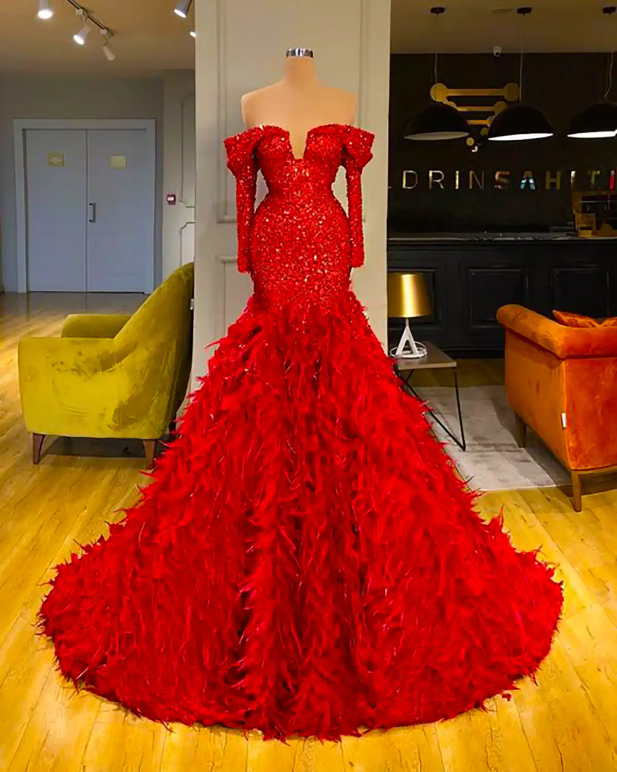 ماکسی مجلسی قرمز جذاب