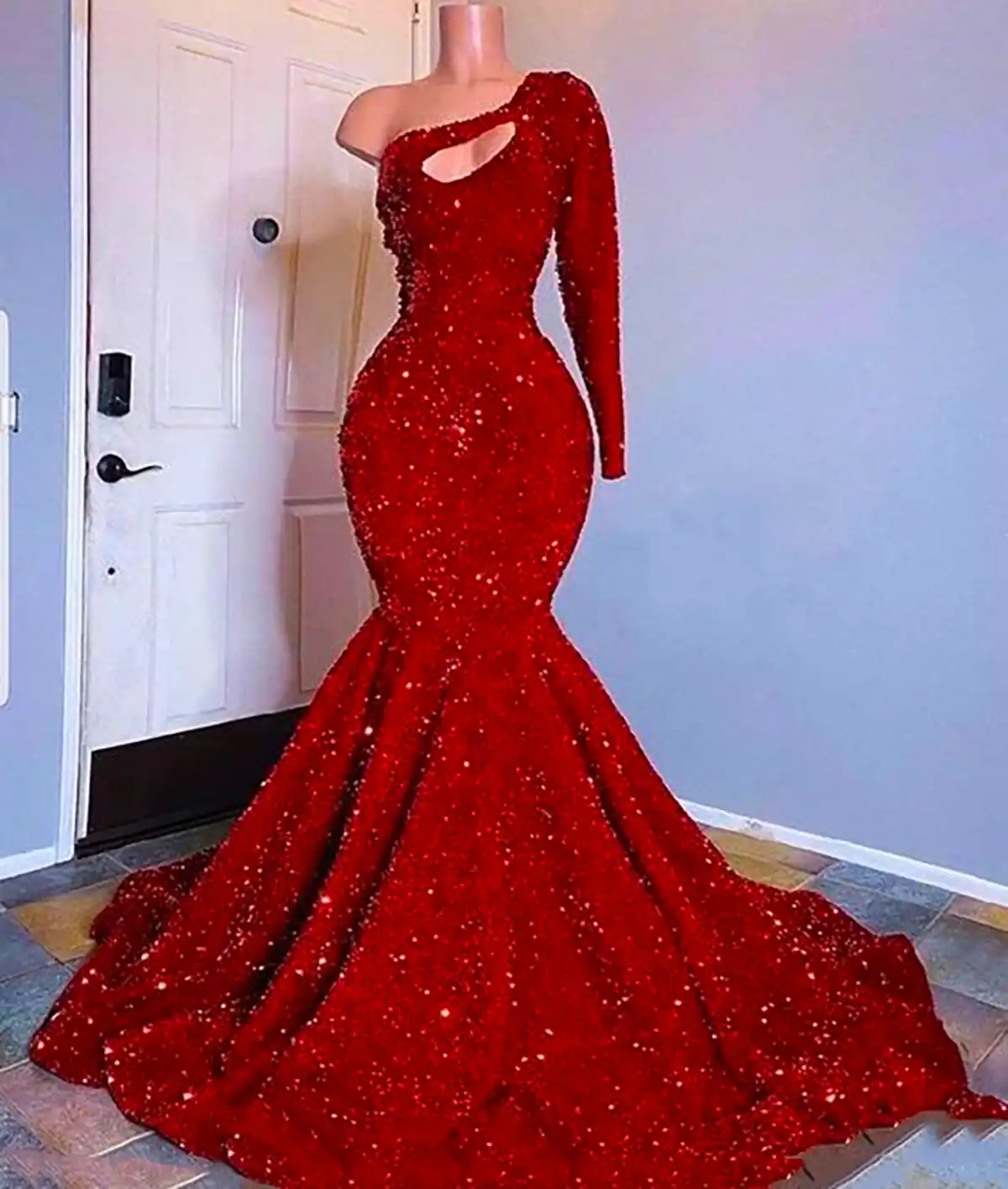 ماکسی مجلسی قرمز جذاب