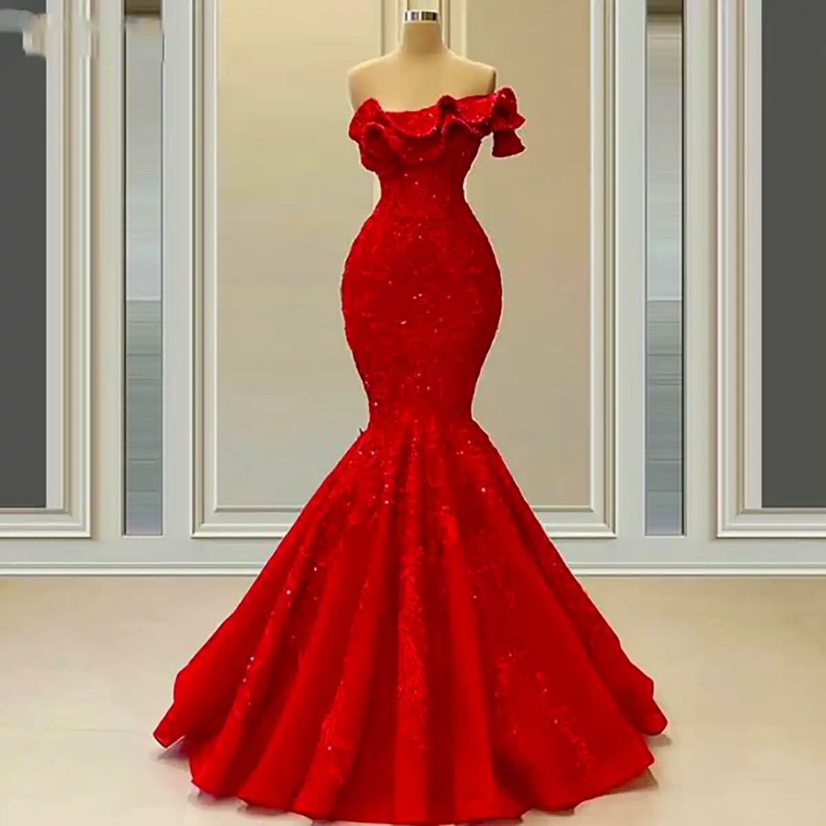 ماکسی مجلسی قرمز جذاب