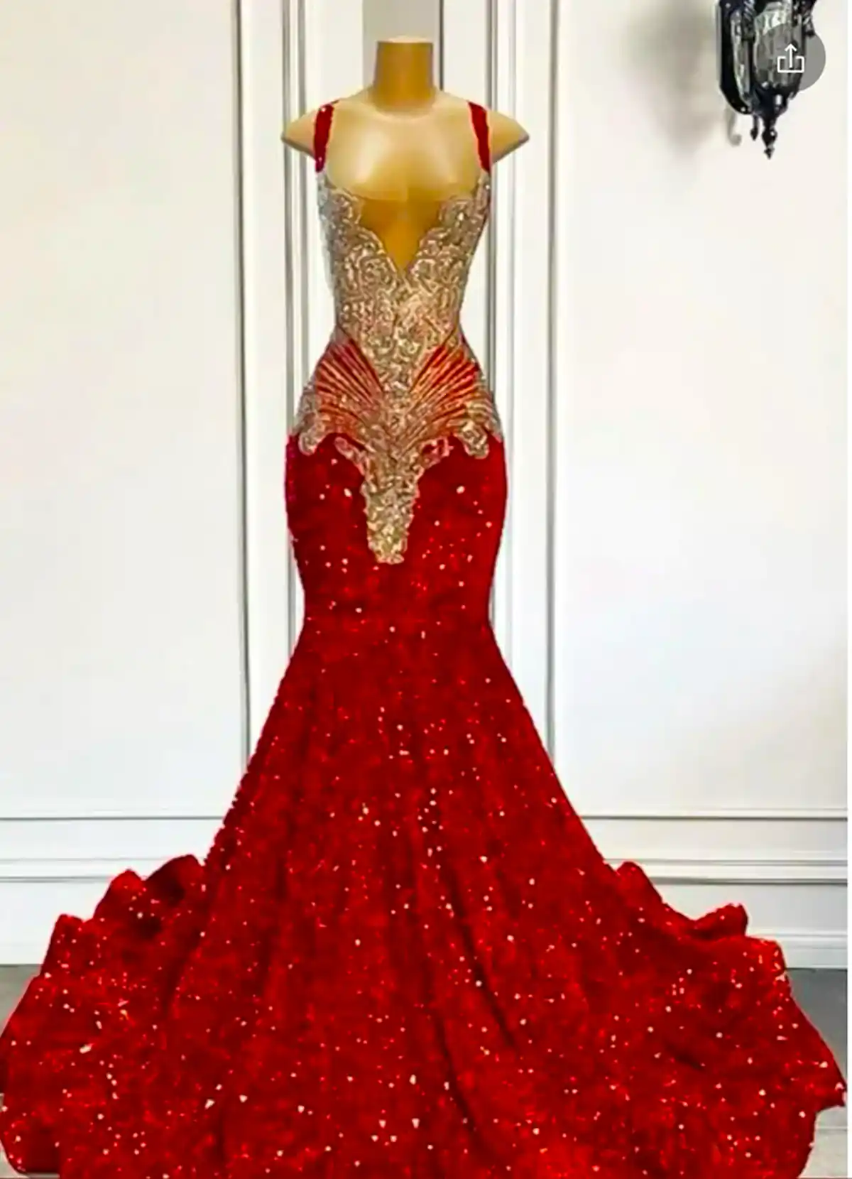 ماکسی مجلسی قرمز جذاب