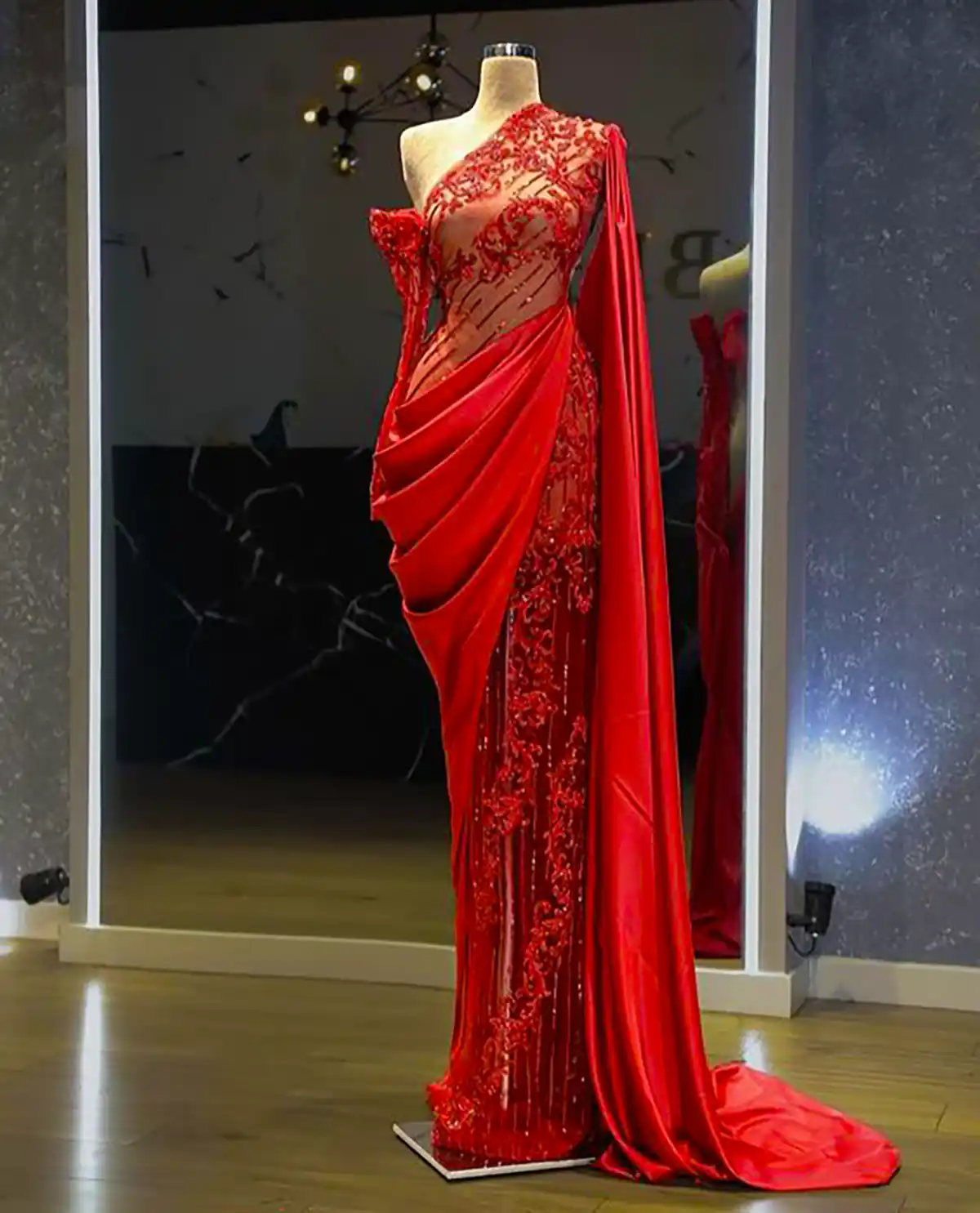 ماکسی مجلسی قرمز جذاب