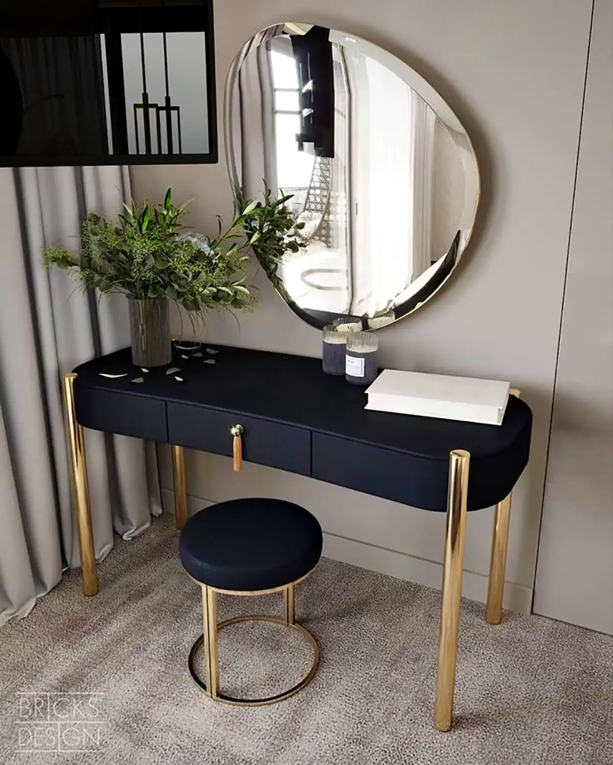 میز و صندلی میکاپ جدید