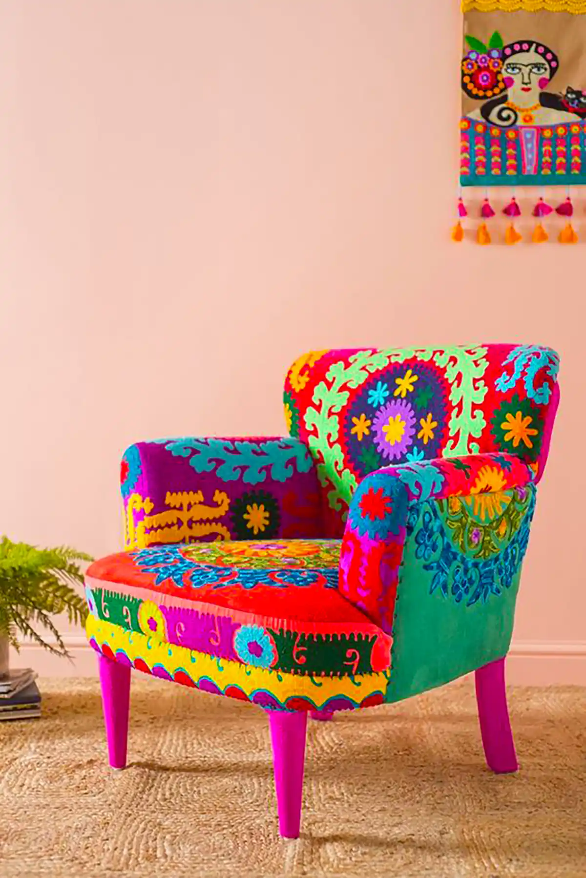 مبل تکی طرحدار