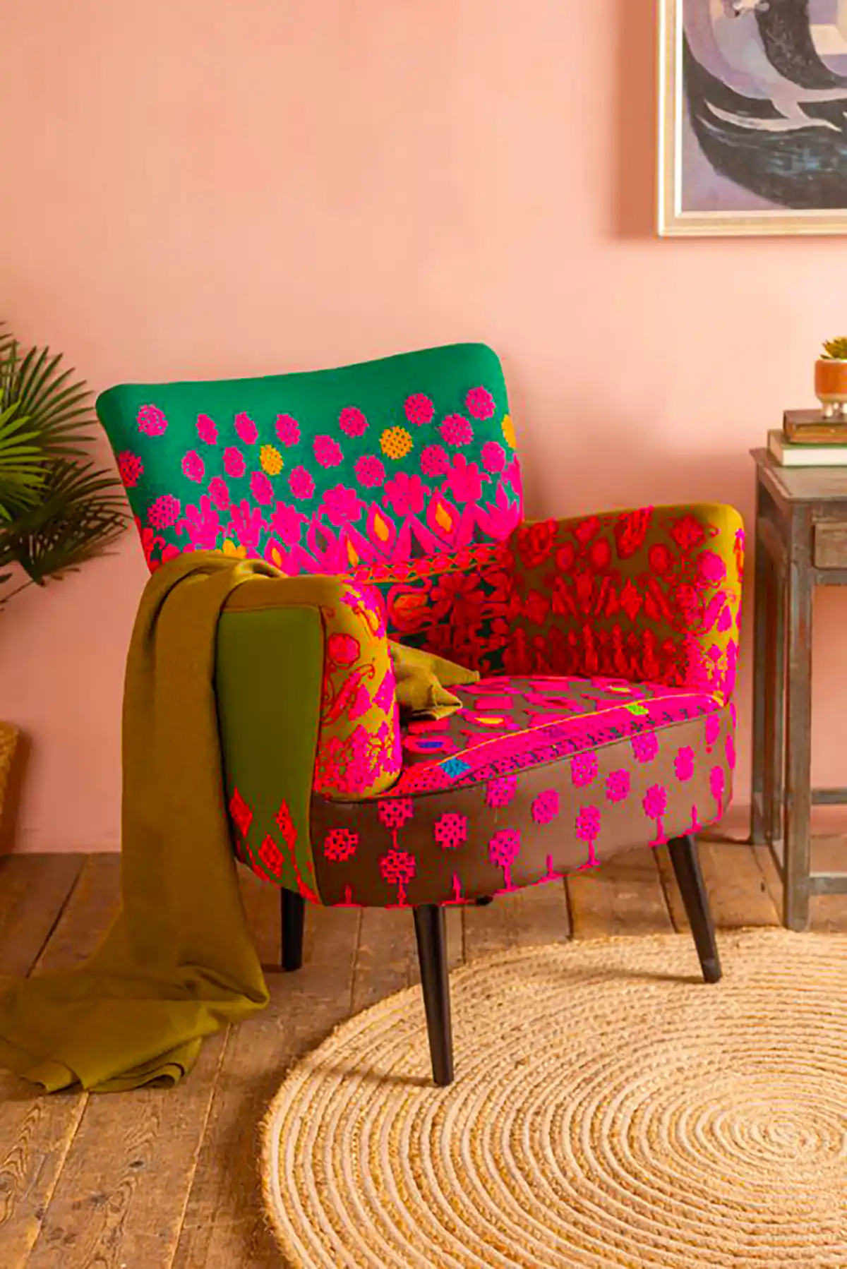 مبل تکی طرحدار