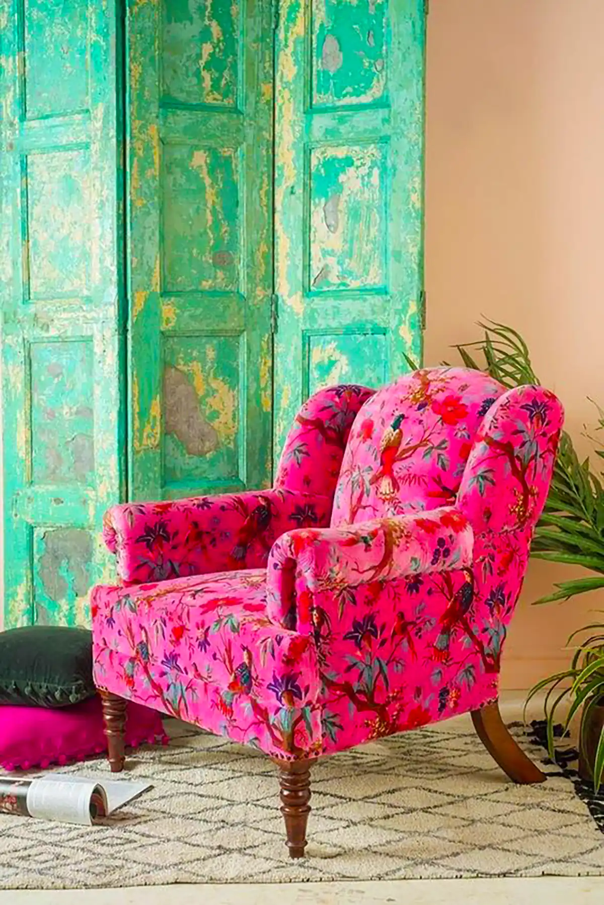 مبل تکی طرحدار