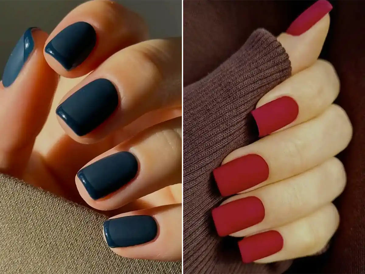 مدل ناخن مخملی ترند