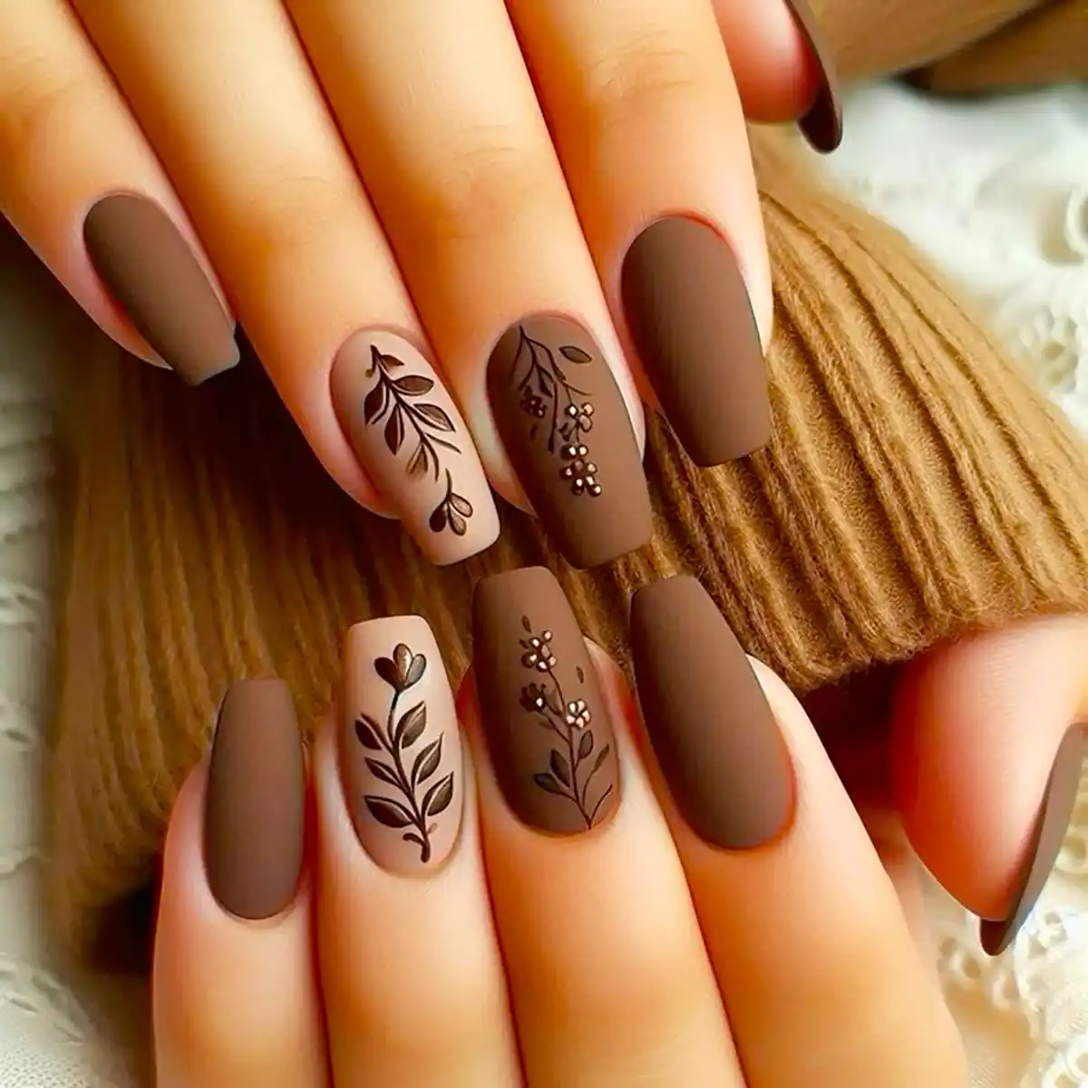 مدل ناخن مخملی ترند