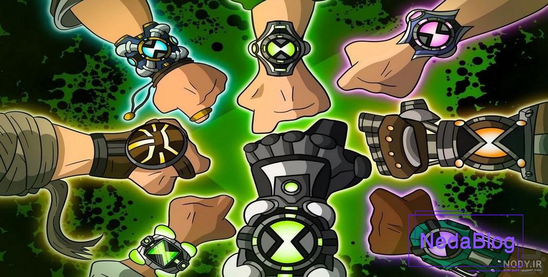 اسباب بازی ساعت بن تن مدل Omnitrix مجموعه 7 عددی - اسباب بازی جاپاتوی