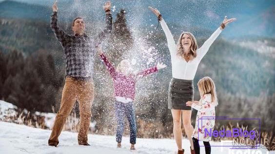 انواع ایده عکس در برف زیبا و جدید مناسب فصل زمستان | (عکس هنری در برف)