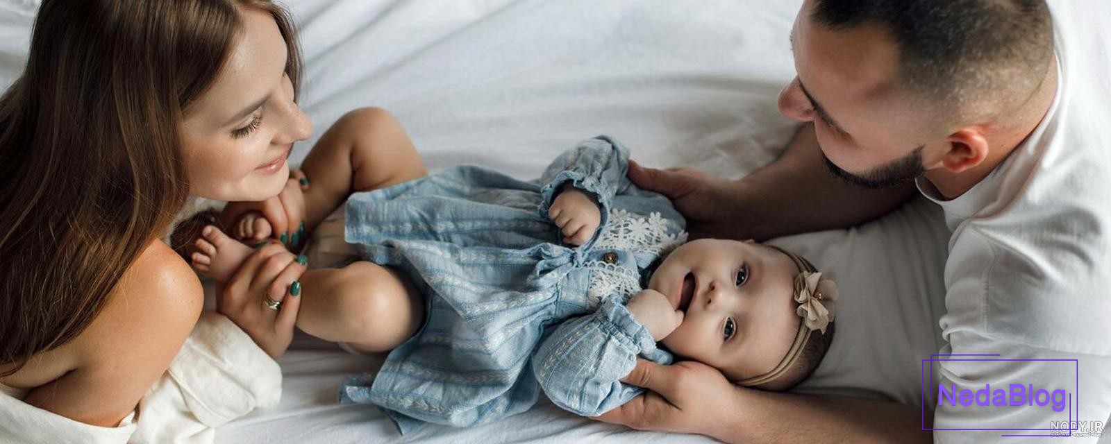 ایده ژست عکاسی نوزاد، مادر، کودک، خانواده