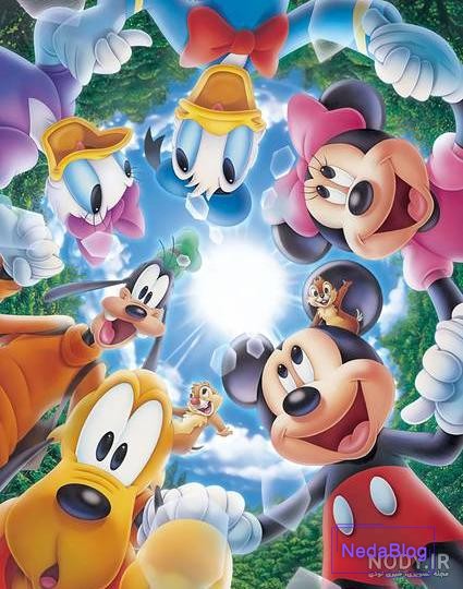 دانلود طرح کاراکتر کارتونی دختر میکی موس با فرمت png