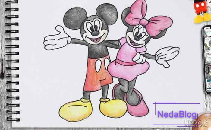 دانلود عکس نقاشی میکی موس