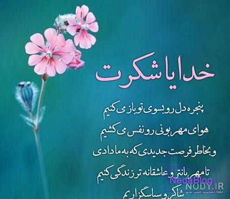 عکس نوشته شکرگزاری روزانه از خدا جدید برای پروفایل و استوری عکس نوشته شکرگزاری روزانه از خدا جدید برای پروفایل و استوری