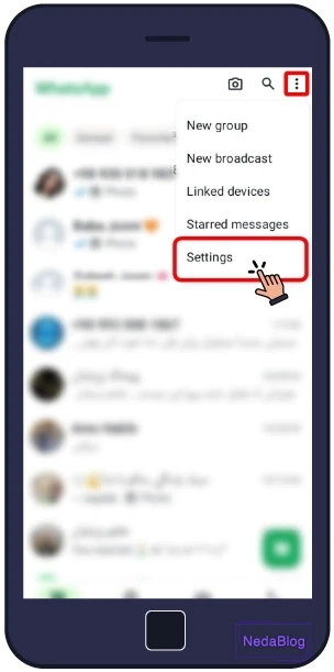 قفل کردن اسکرین شات در وتسپ قفل کردن اسکرین شات در وتسپ