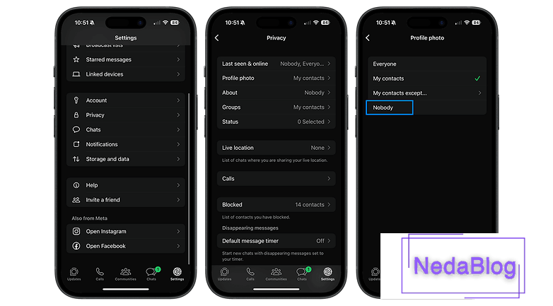 مخفی کردن عکس پروفایل واتساپ – بستن و قفل کردن عکس پروفایل واتساپ مخفی کردن عکس پروفایل واتساپ – بستن و قفل کردن عکس پروفایل واتساپ