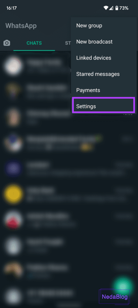 نحوه پنهان کردن پروفایل واتساپ از شخصی خاص