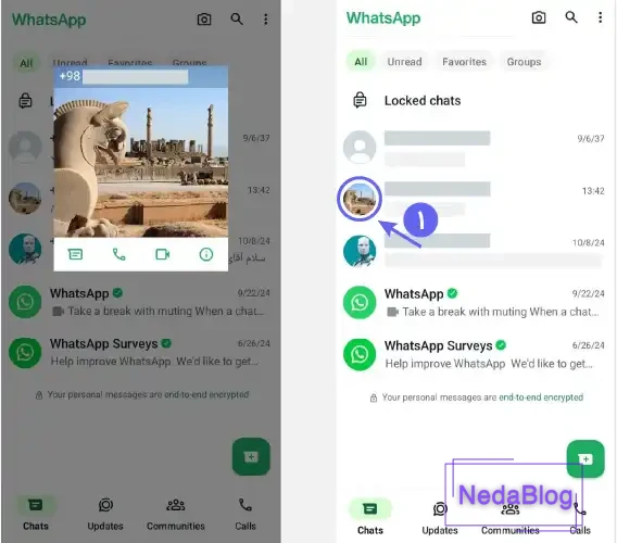 چه کسانی پروفایل واتساپ را چک کرده‌اند
