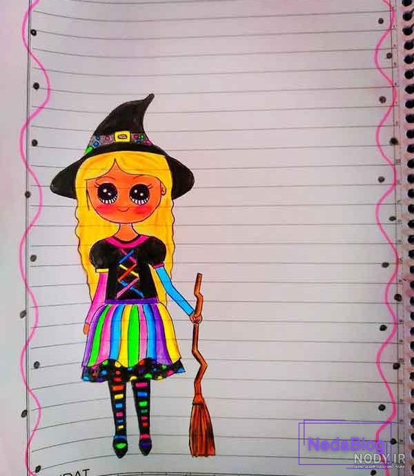 کادر دفتر مشق کیوت | طرح‌هایی که هر کسی می‌تواند بکشد