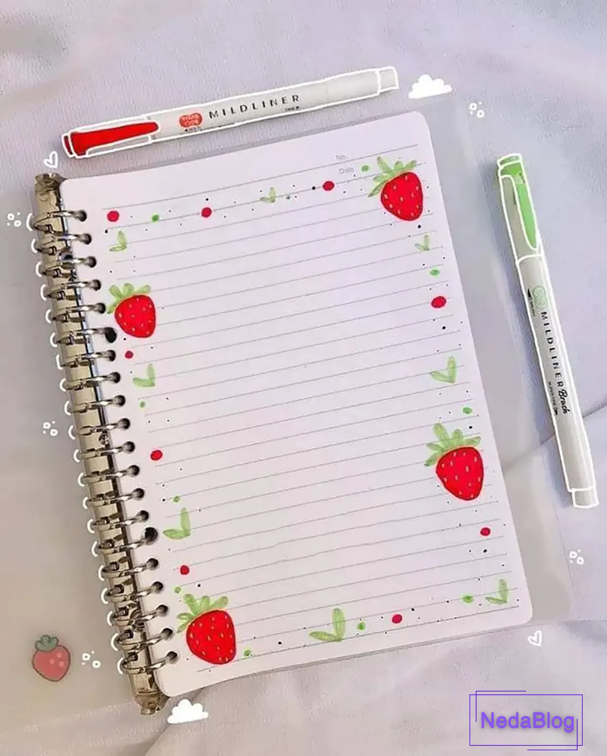 ۱۰ مدل تزیین دفتر مشق دخترانه و پسرانه برای مدرسه + نقاشی حاشیه دفتر مشق