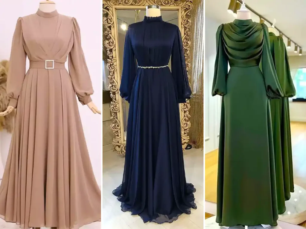 پیراهن مجلسی بلند ساده