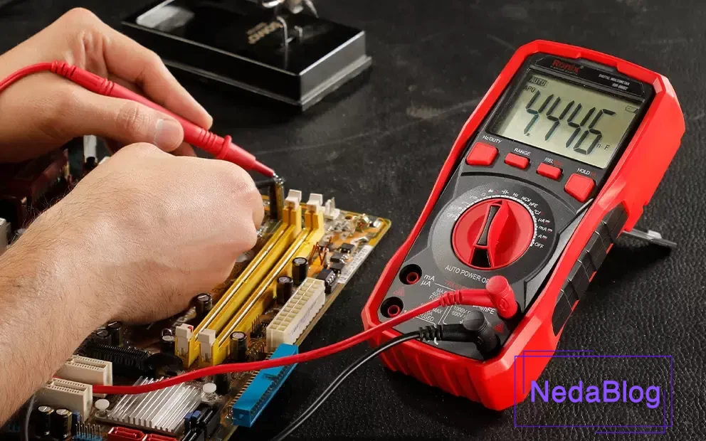 کاربری از مولتی متر RH-9602 رونیکس