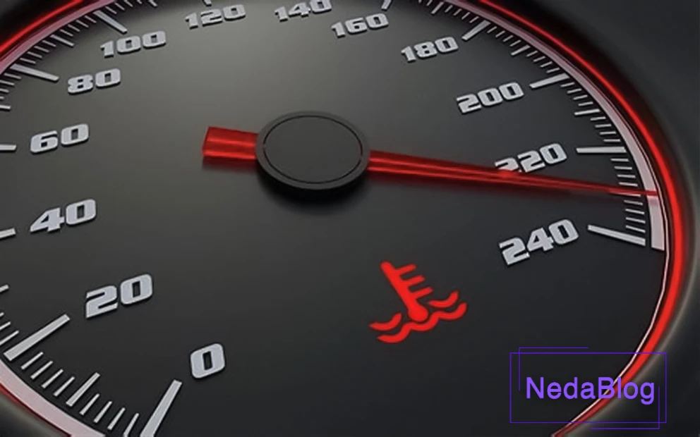 روشن شدن چراغ آمپر آب ماشین