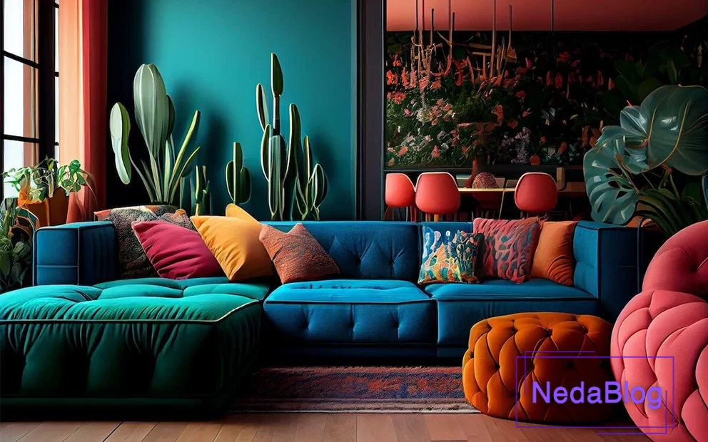 شکل تأثیر رنگ در طراحی دکوراسیون