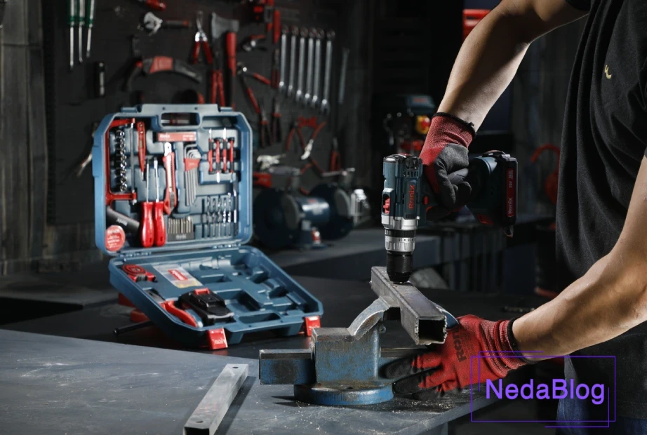 کیت دریل شارژی چکشی 53 پارچۀ RS-8620 رونیکس