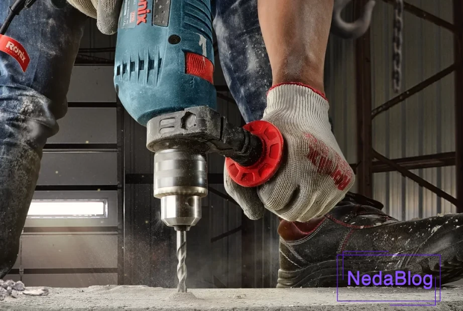 دریل برقی رونیکس با دستۀ گردان 360 درجه