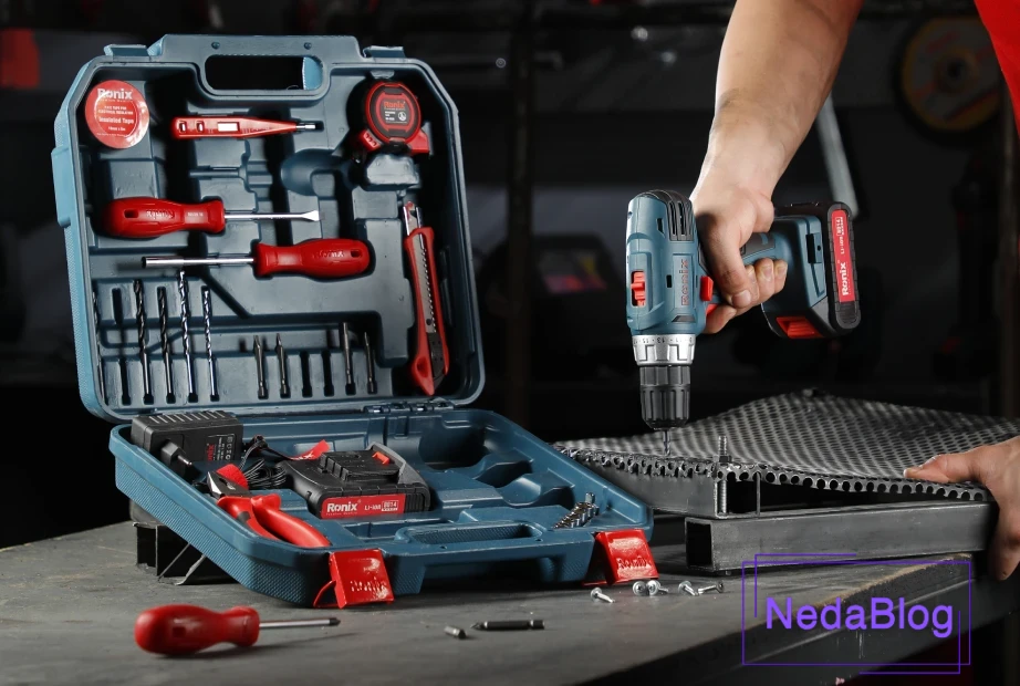 پیچکاری روی فلز با کیت دریل رونیکس
