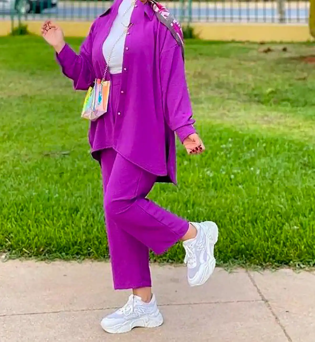 ست مانتو شلوار راحت جذاب