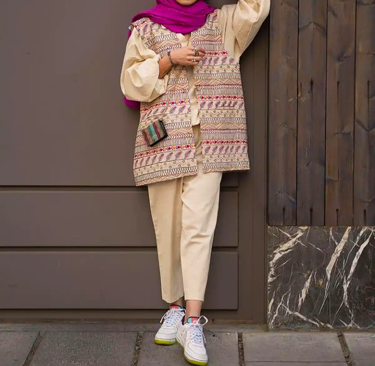 ست مانتو شلوار راحت جذاب