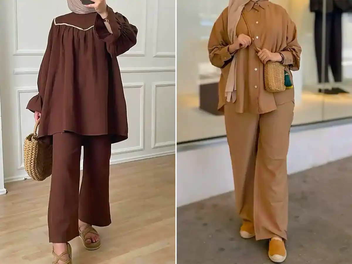 ست مانتو شلوار شیک جدید