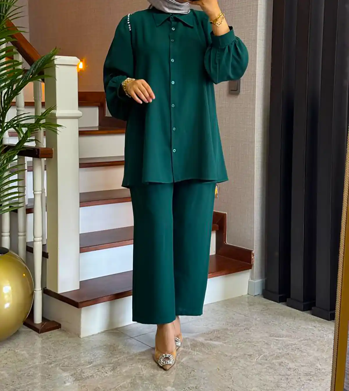 ست مانتو شلوار شیک جدید