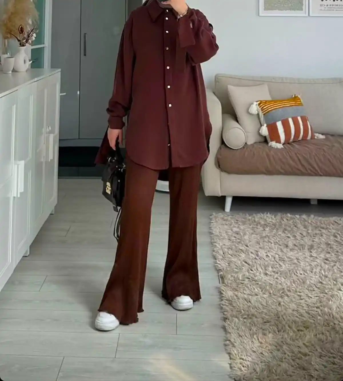 ست مانتو شلوار شیک جدید