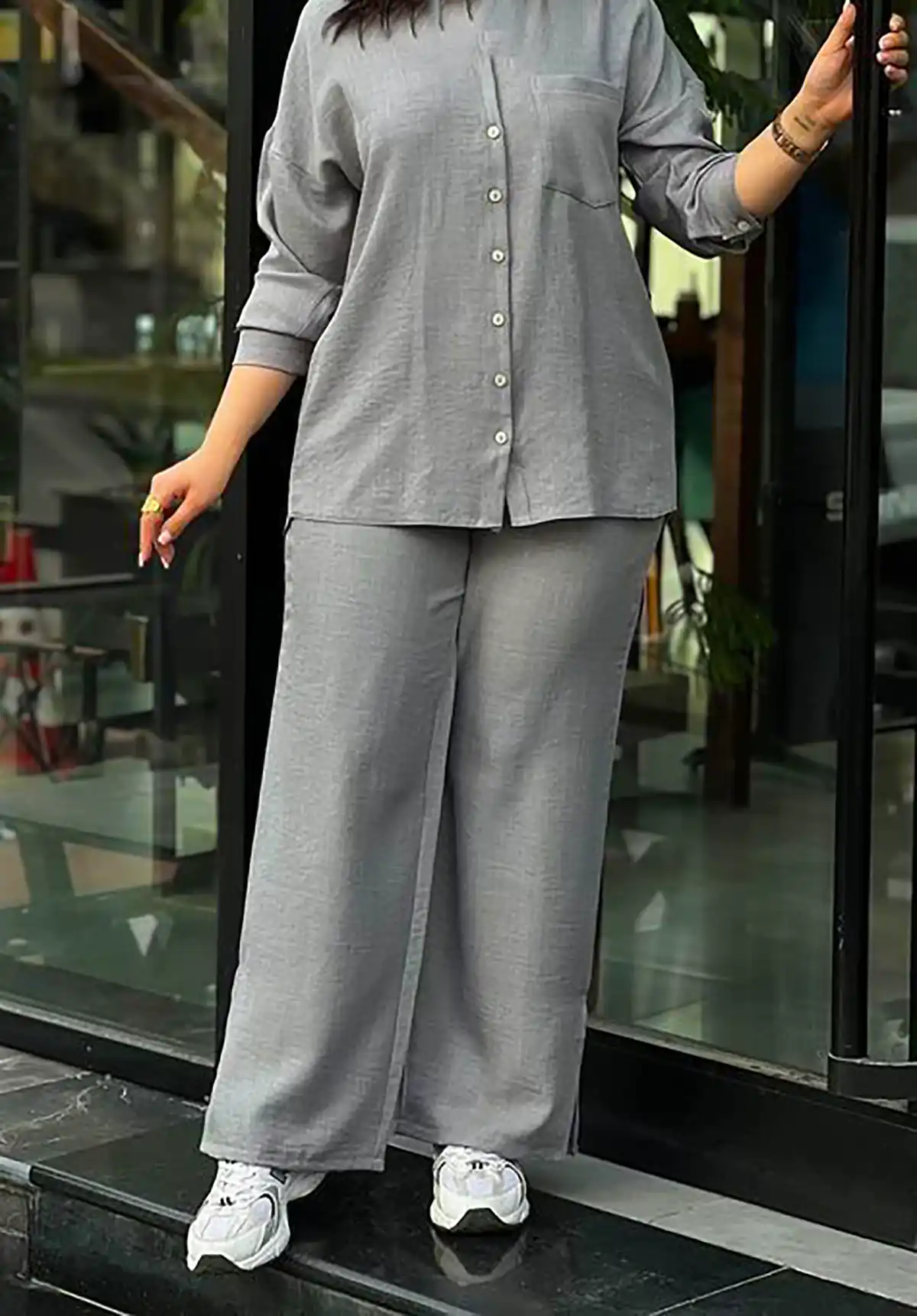 ست مانتو شلوار شیک جدید