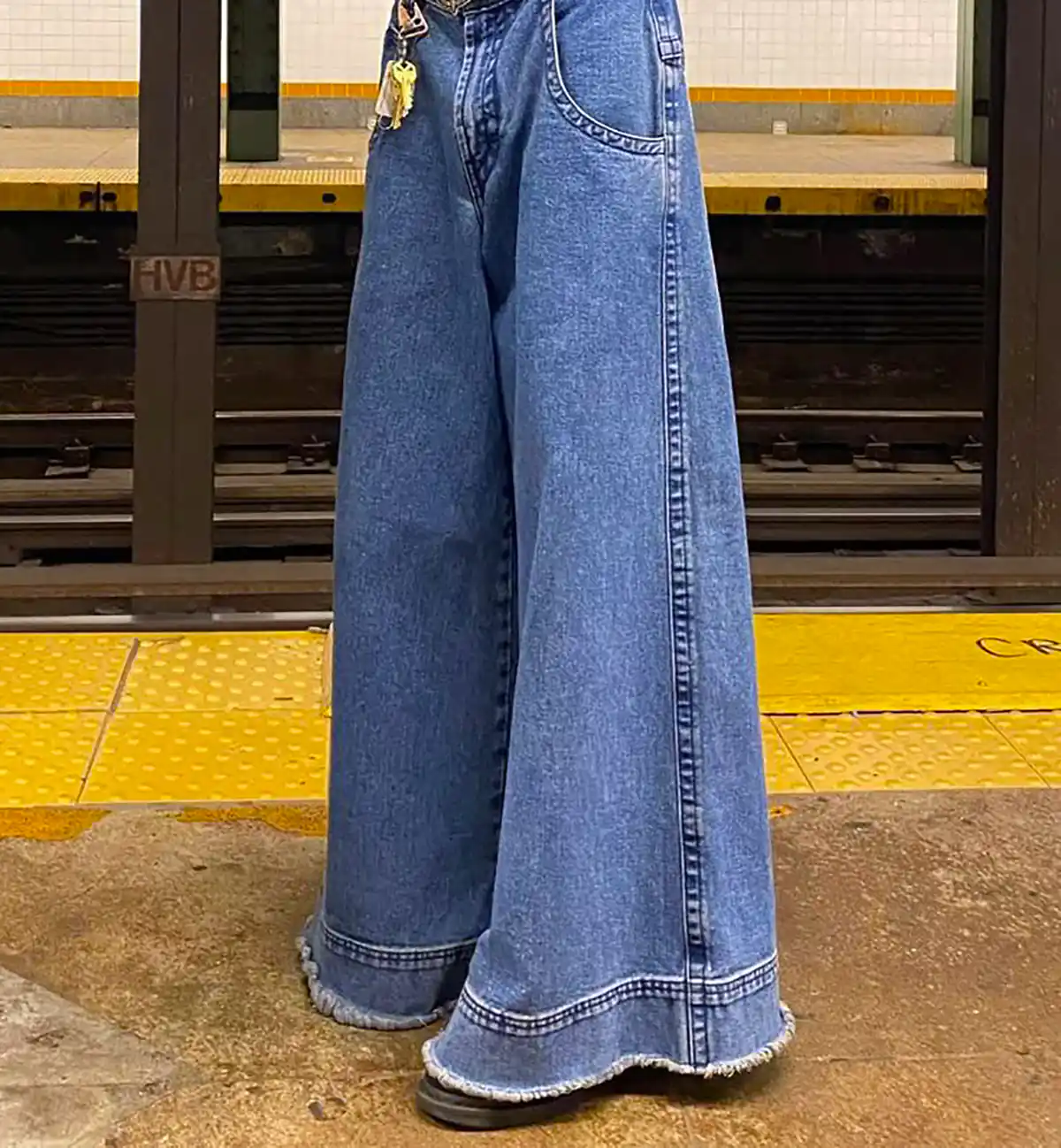 شلوار جین بگ دخترانه