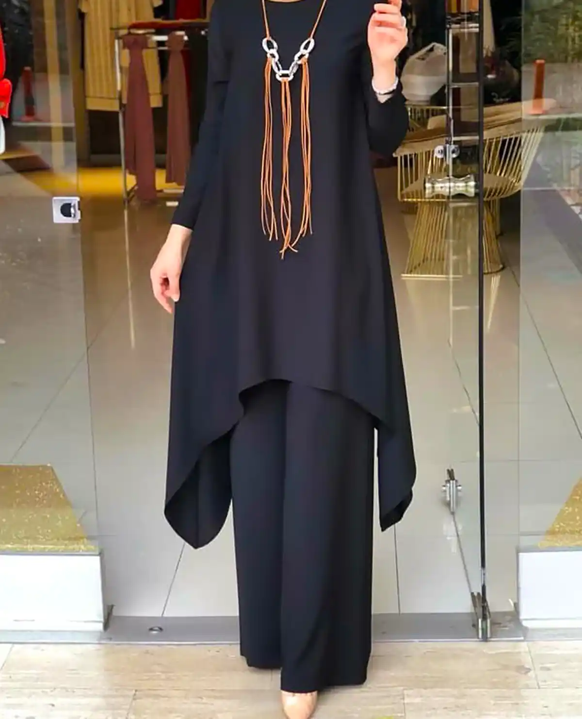 شومیز شلوار بلند ساده