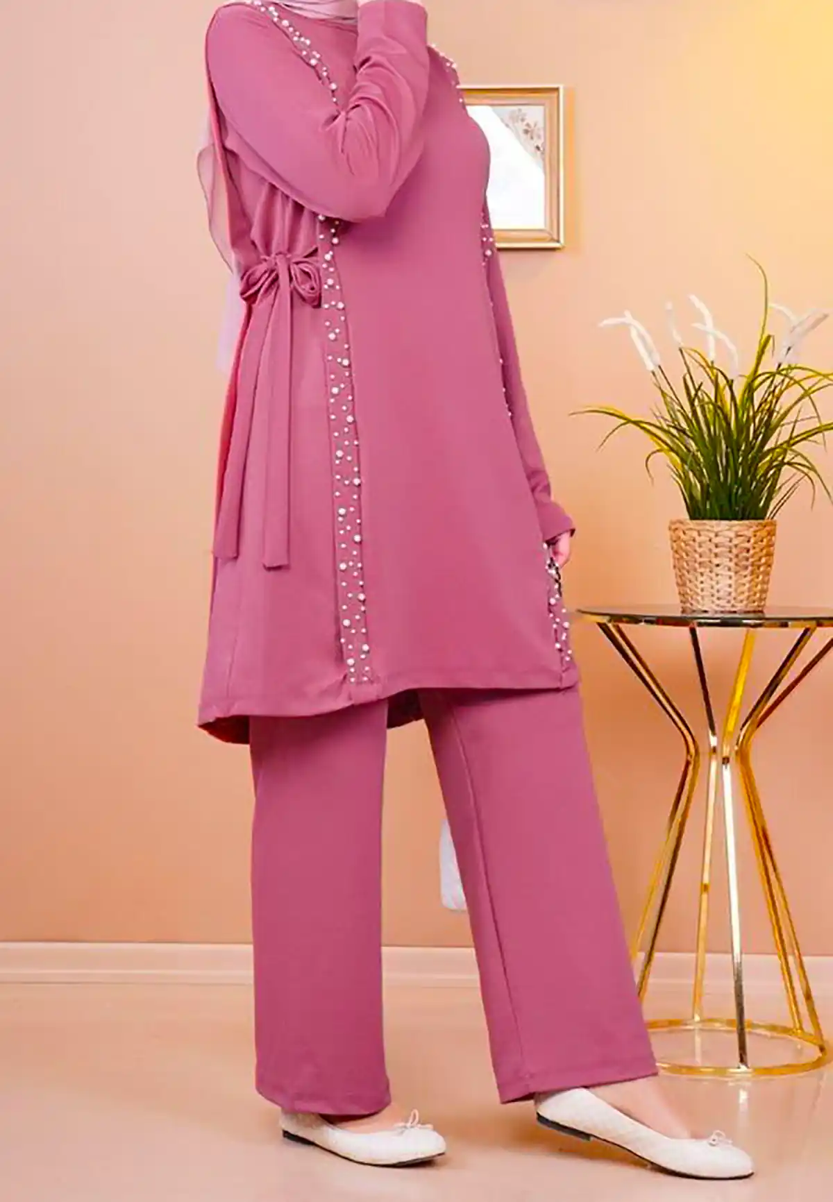 شومیز شلوار بلند ساده