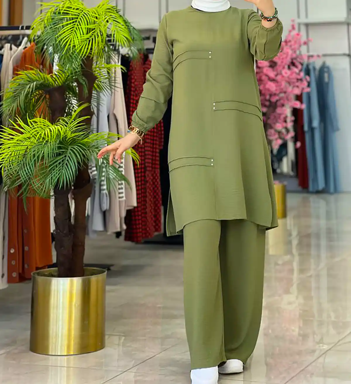 شومیز شلوار بلند ساده