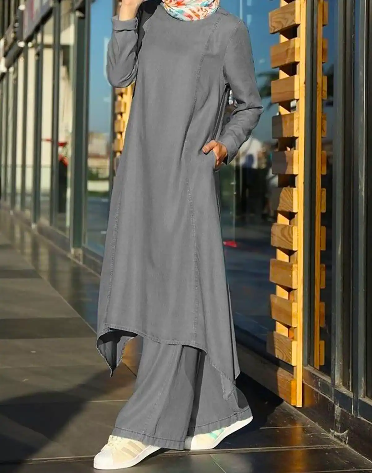 شومیز شلوار بلند ساده