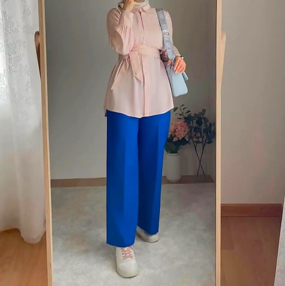 شومیز شلوار زنانه طرح دار شیک