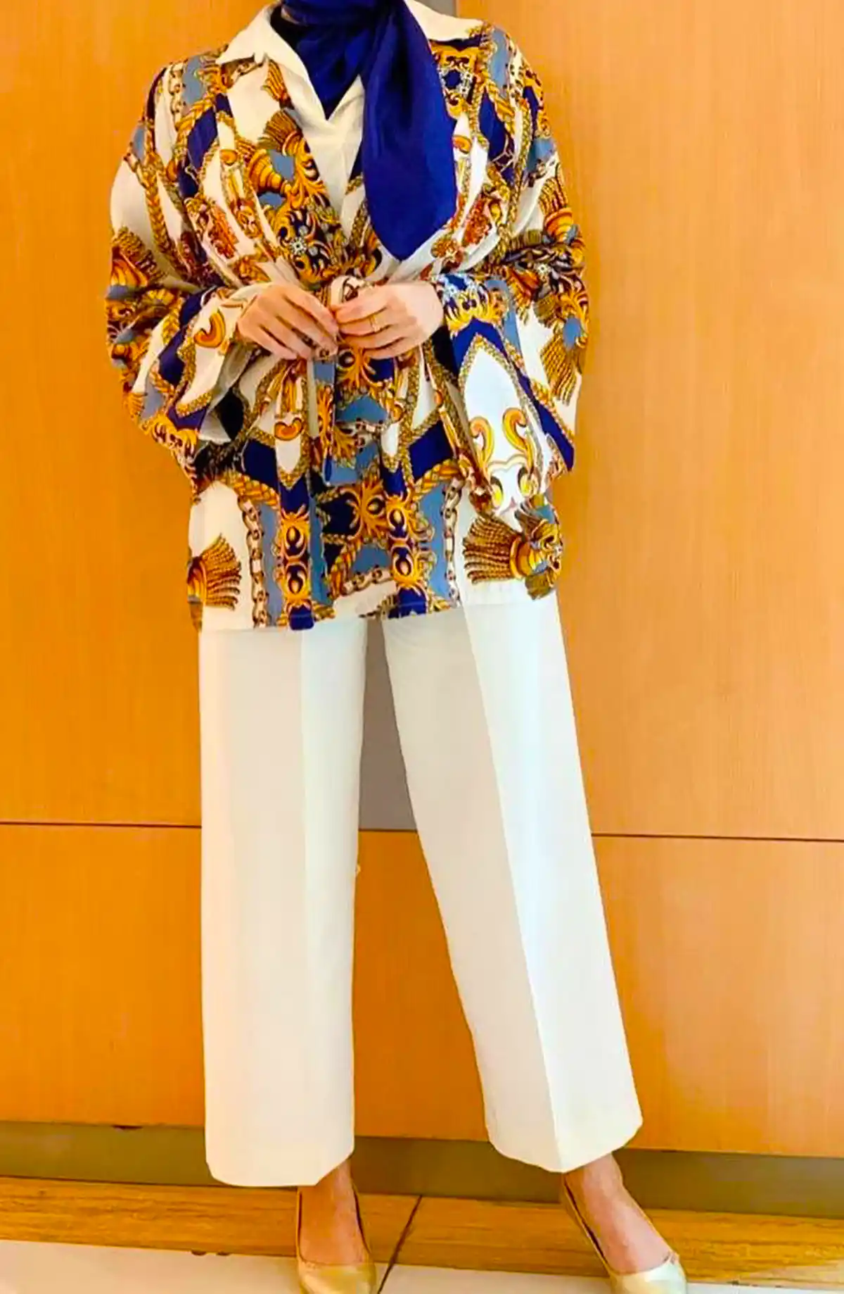 شومیز شلوار زنانه طرح دار شیک