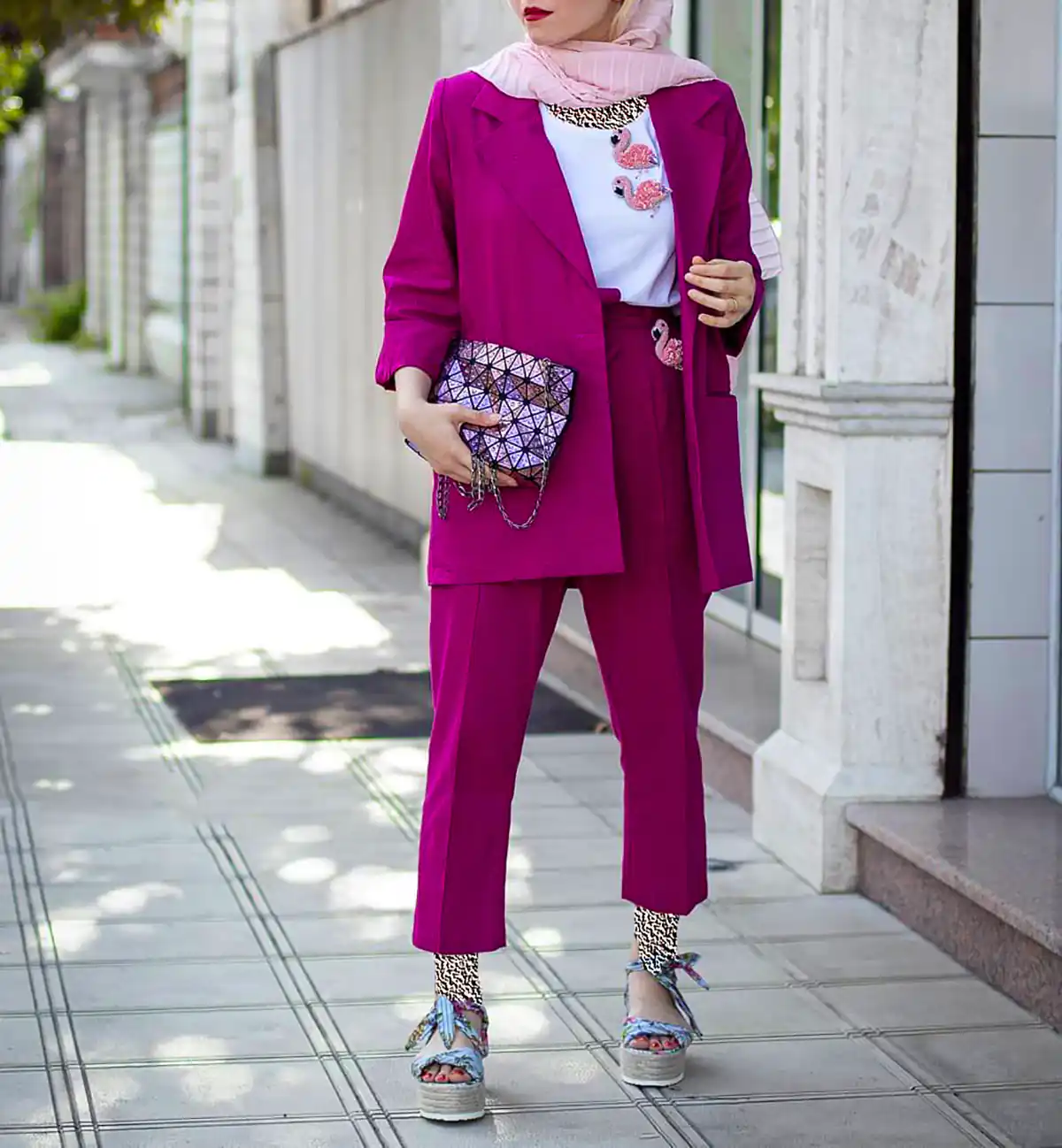 استایل بهاره با رنگ صورتی