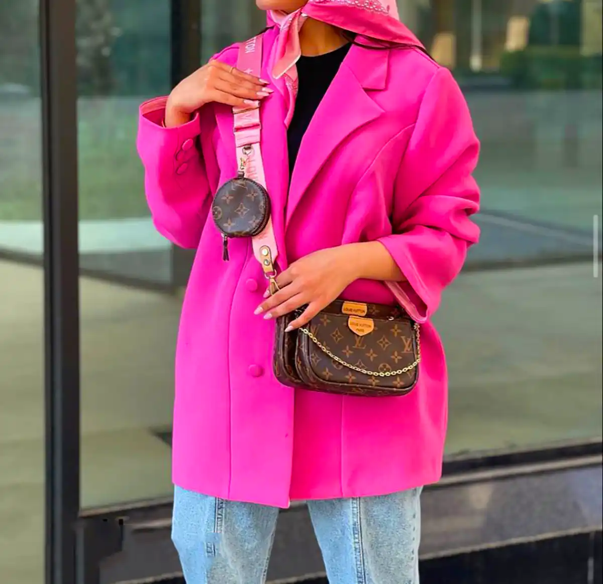 استایل بهاره با رنگ صورتی