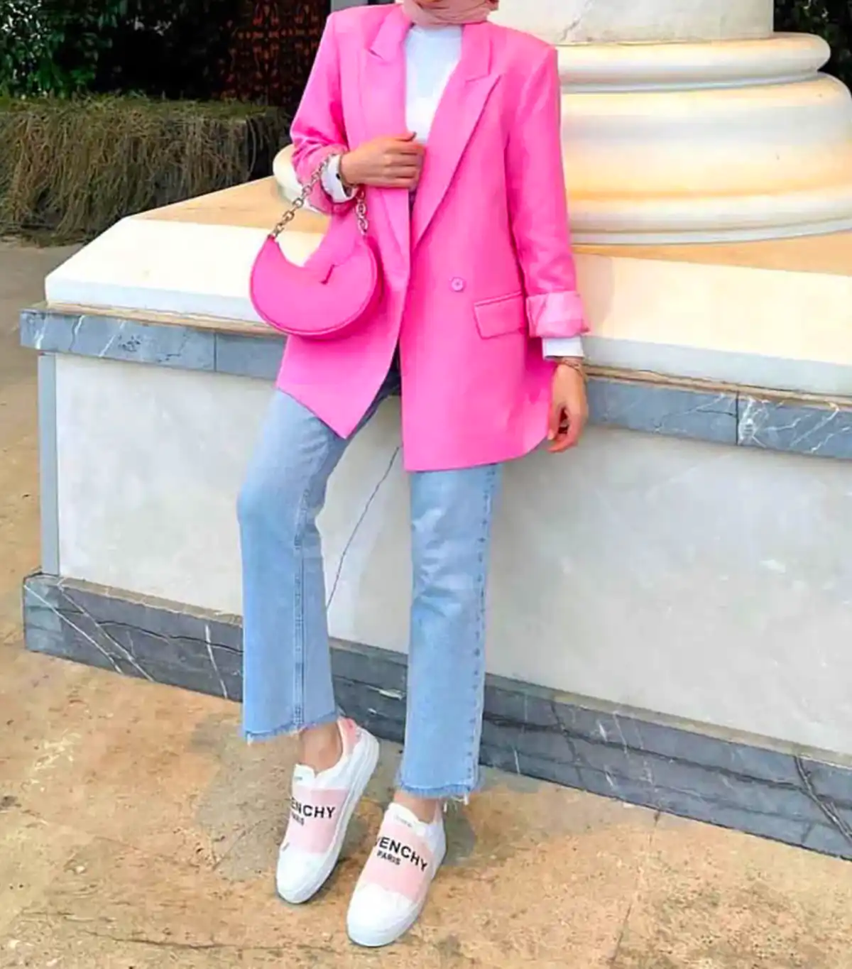 استایل بهاره با رنگ صورتی